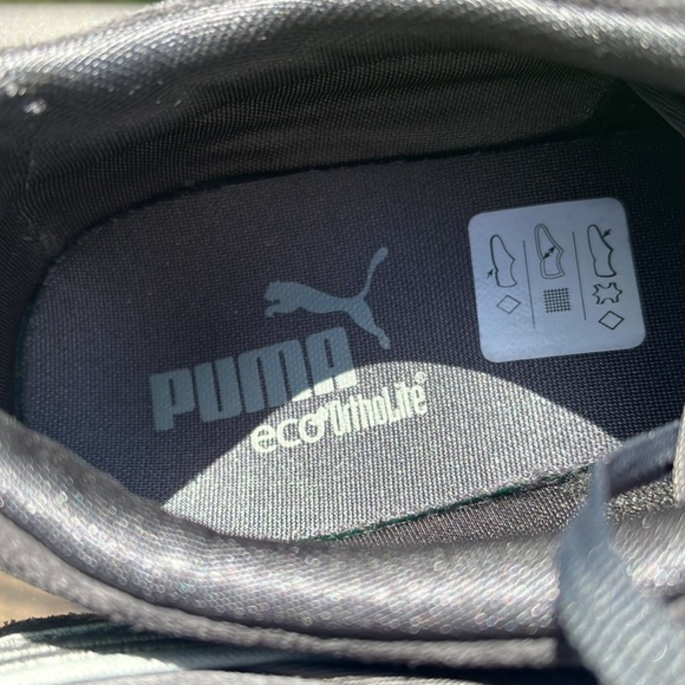 Puma Women’s Soleil Running Shoes size 8, gray suede and white - Picture 8 of 10